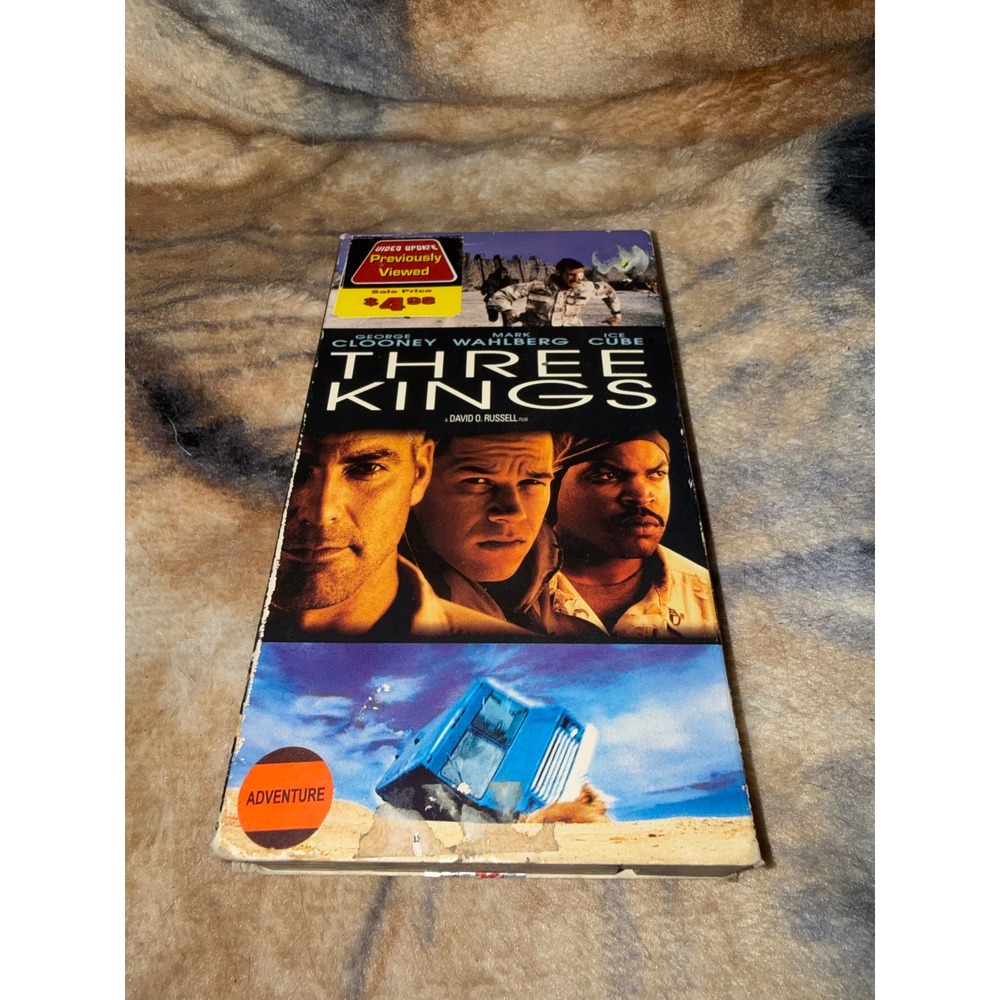 Three Kings VHS George Clooney Mark Wahlberg Ice Cube 1999 Action Movie Warner